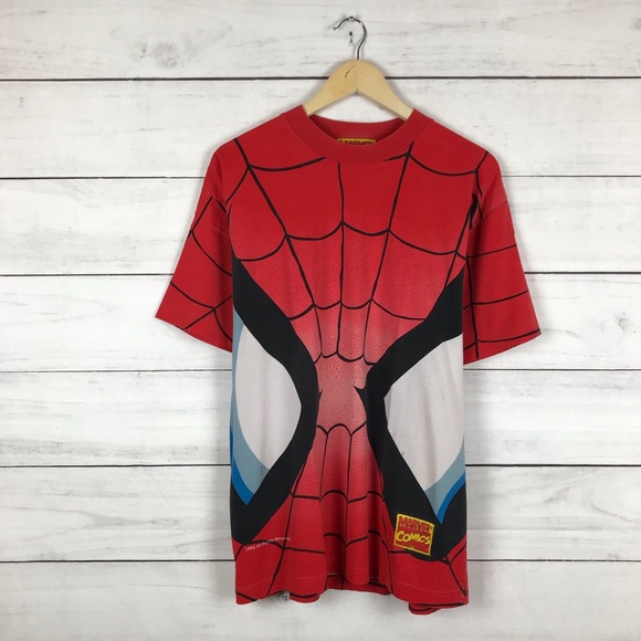 Vintage Other - Vintage 1994 Spiderman Marvel Comics All Over Print T-Shirt